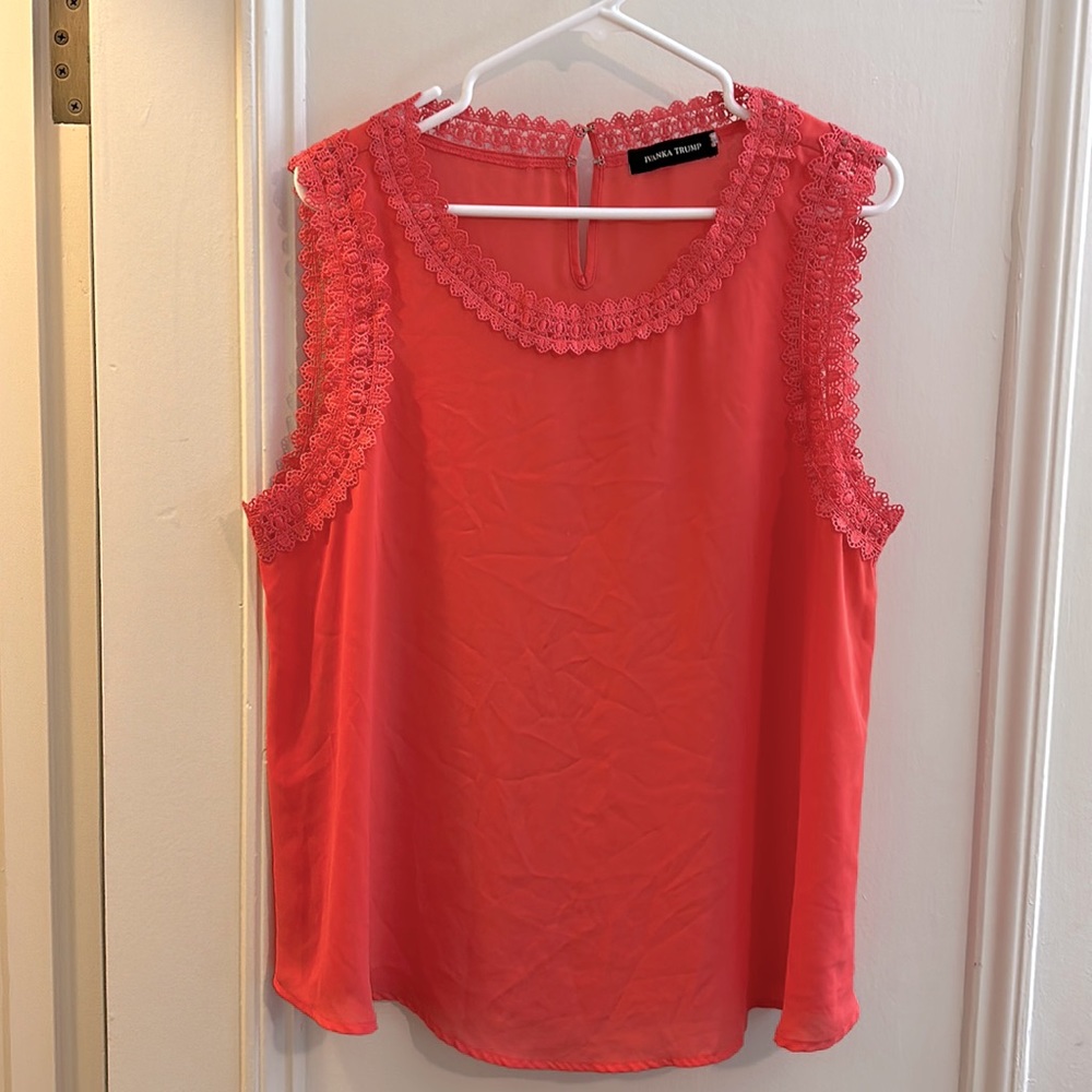 Ivanka Trump Coral Shell with lace Details